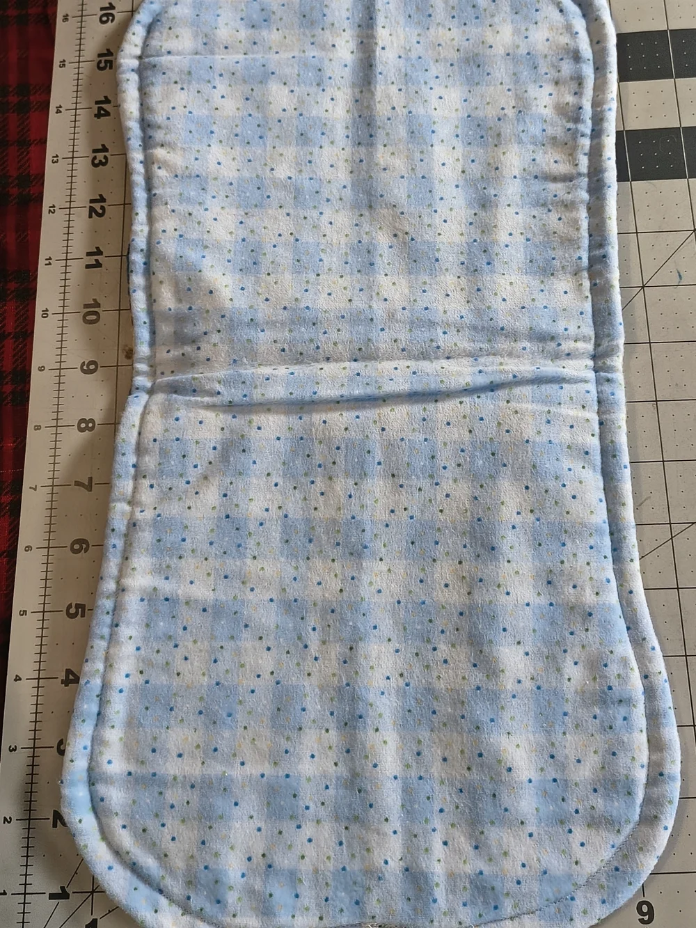 Blue Jungle Animals Baby Burp Cloth